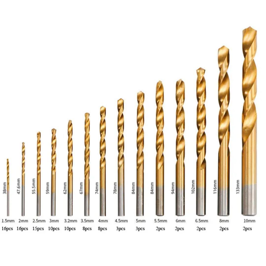 009e8e34-edcd-4297-90bc-8ab4fb1f4af2 91pcs metal drill bits - Image 1