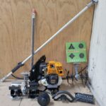 Back pack brush cutter with tiller and weeder machine 4-stroke
