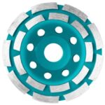 Total Diamond Cup Wheels  Double Row  Segmented Diameter:115mm