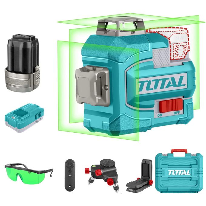 1 (19) Total Cordless 3D laser level Working range: 0~35 m - Image 1