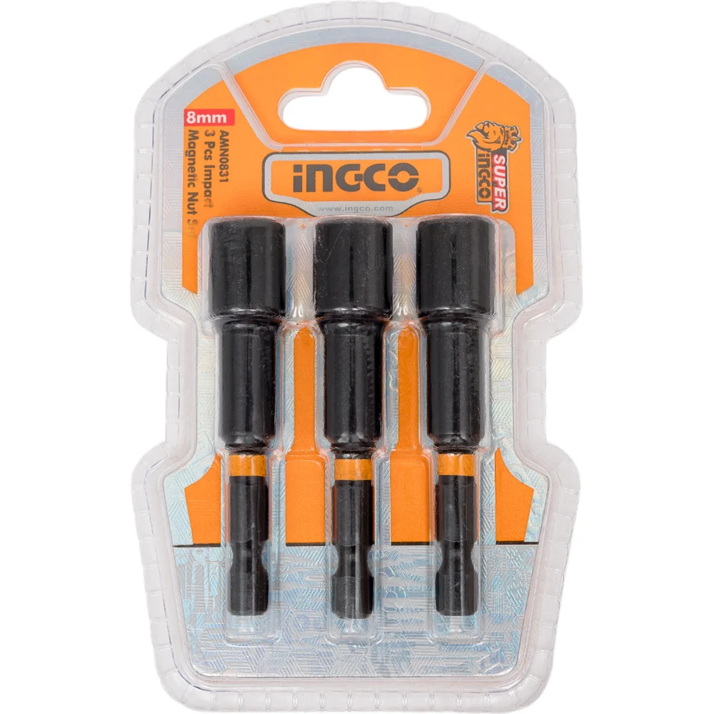 190503774 Ingco 3 Pcs impact magnetic nut set - Image 1