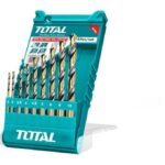 Total 9PCS HSS twist drill  bits set