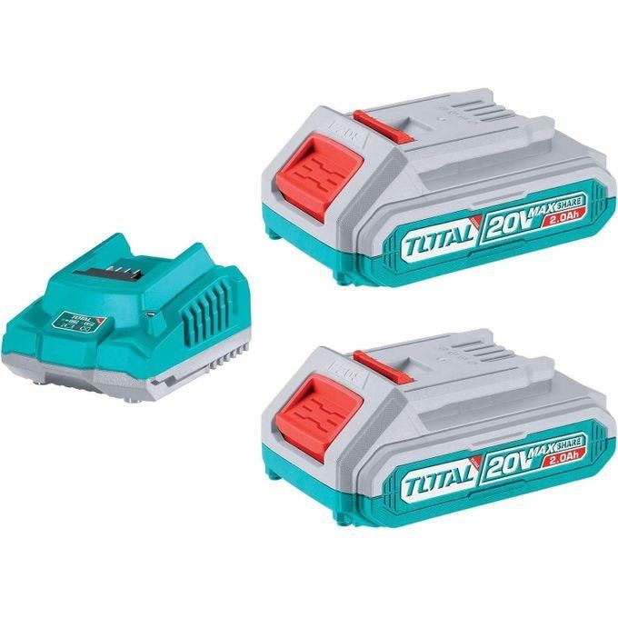 3 (13) Total P20S Lithium-Ion battery and charger kit 20V - Image 1