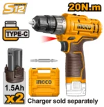 Ingco Cordless drill 12V 20Nm - Image 3