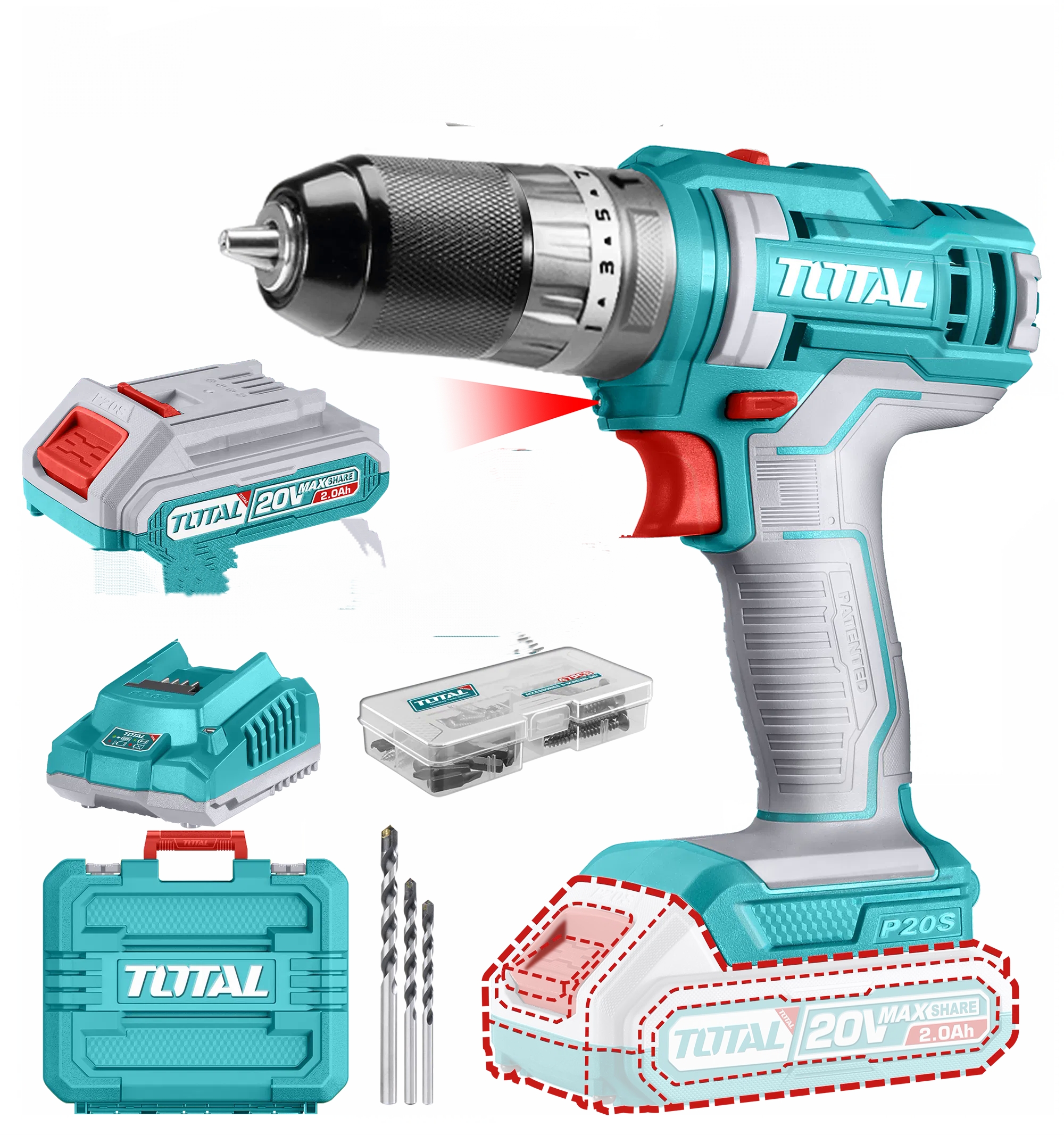 TIDLI201452 Total Lithium-Ion impact drill 45Nm 20V - Image 1