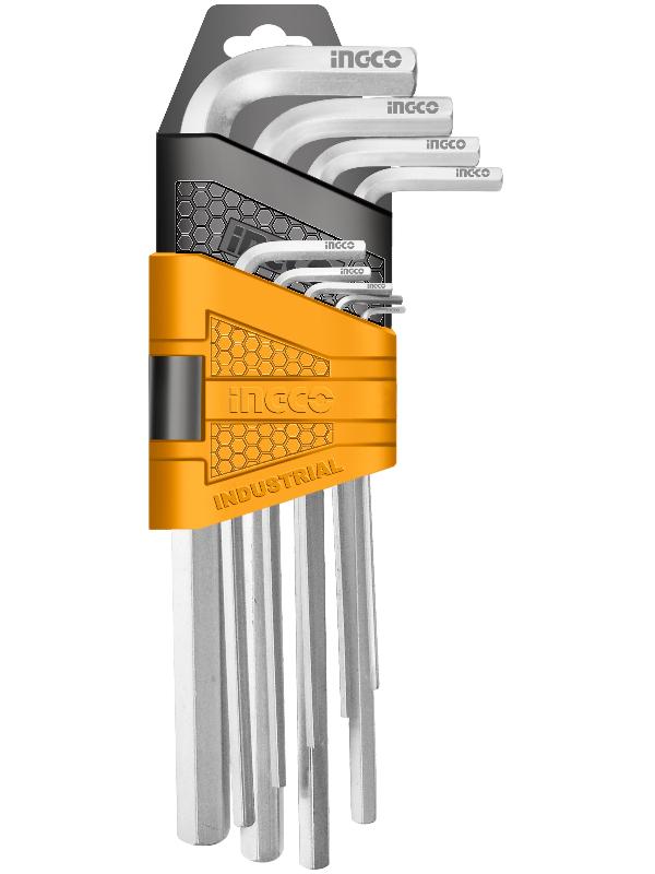 b8387608a71af3de3d1380cda430a165 Ingco 9pcs hex key set Materia:S2 - Image 1