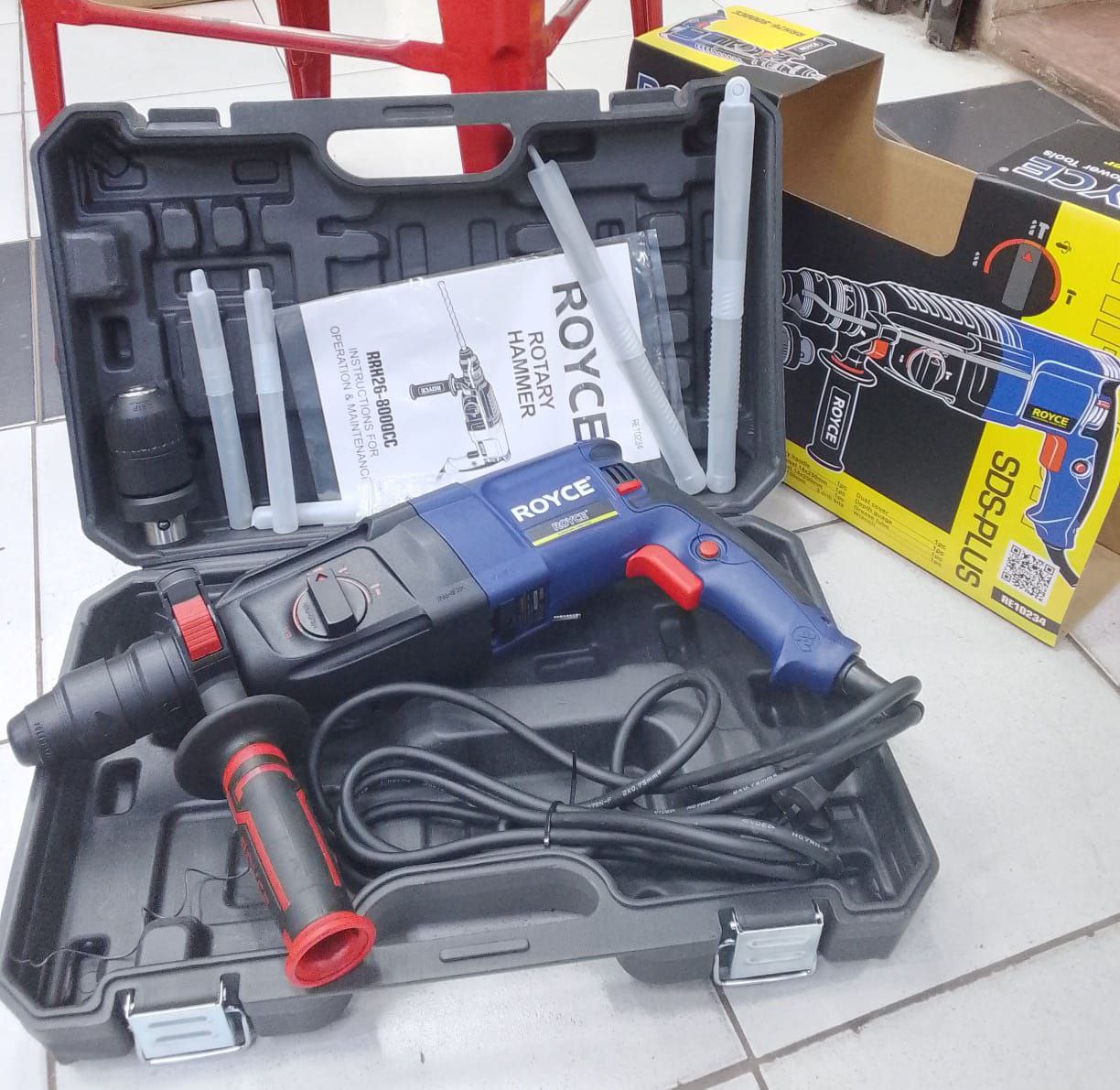 ff2f7063-c696-4849-b97e-e52f0a64f773 Royce double chuck drill 800 watts - Image 1