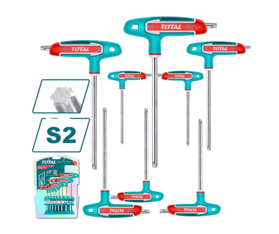 thhw80836-1 Total 8 Pcs T-handle torx wrench set - Image 1