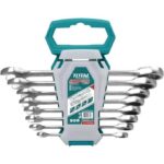 Total 8 Pcs ratchet  spanner set  Size:8-19mm
