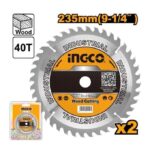 Ingco TCT saw blade 235mm(9-1/4"") 40T - Image 3