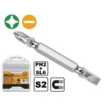 Ingco Screwdriver bits PH2+SL6.0,65mm - Image 3