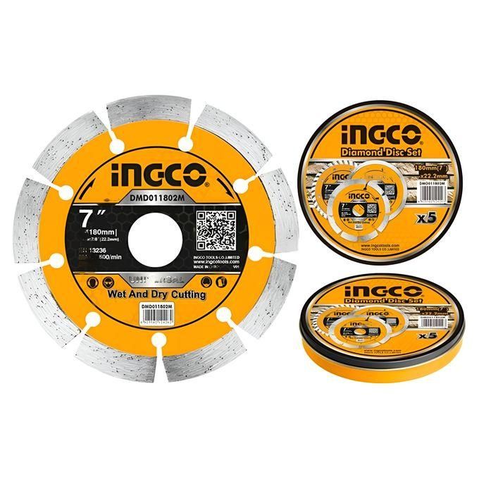 2 (1) Ingco Diamond disc set 180(7"")X22.2mm - Image 1