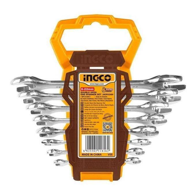 3 (7) Ingco Double open end spanner set Size:6-22mm - Image 1