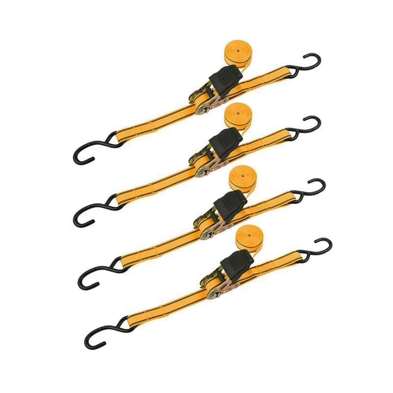 4PCS-RATCHET-TIE-DOWN-SET Tolsen Industrial 4Pcs Ratchet Tie Down Set - Image 1