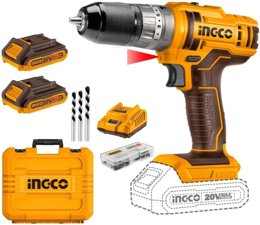 61IuvLeFvJL._AC_ Ingco Cordless impact drill 20V - Image 1