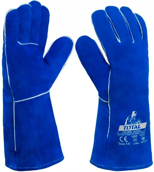 71b040ec0bc55f4b6f47c6c2e9a90f50 (1) Total Welding gloves Size:14 inch - Image 1