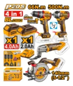 Ingco Cordless 4 pcs combo kit 20V - Image 3