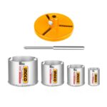 Ingco 6Pcs Carbide gritted hole saw set