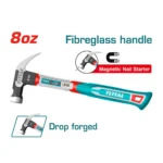 Total Claw hammer Weight:8oz/220g - Image 3
