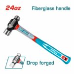 Total Ball pein hammer Weight:24oz/660g - Image 3
