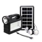 GDTIMES Solar Lighting System Kit With 3 LED Lights