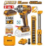 Ingco Cordless 2 pcs combo kit 405Nm - Image 2