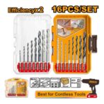 Ingco 16 Pcs metal, masonry and wood drill bits set" - Image 2