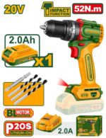 Jadever Compact Brushless Cordless Impact Drill 52Nm - Image 3