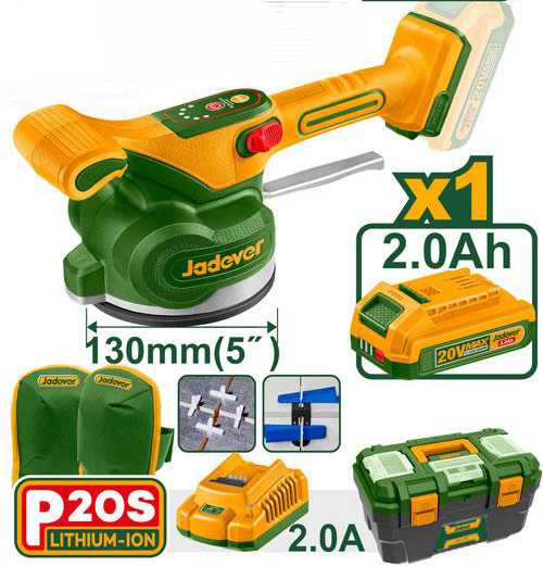 JDTVM1D128-1 Jadever Cordless tile vibration machine 20V - Image 1