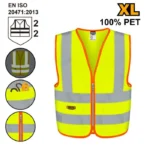 Ingco Reflection Vest XL - fluorescent yellow - Image 3