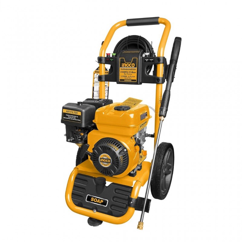 ingco-ghpw2003-gasoline-214-bars-high-pressure-18mw-o Ingco Gasoline pressure washer 6hp 214Bar(3100psi) - Image 1