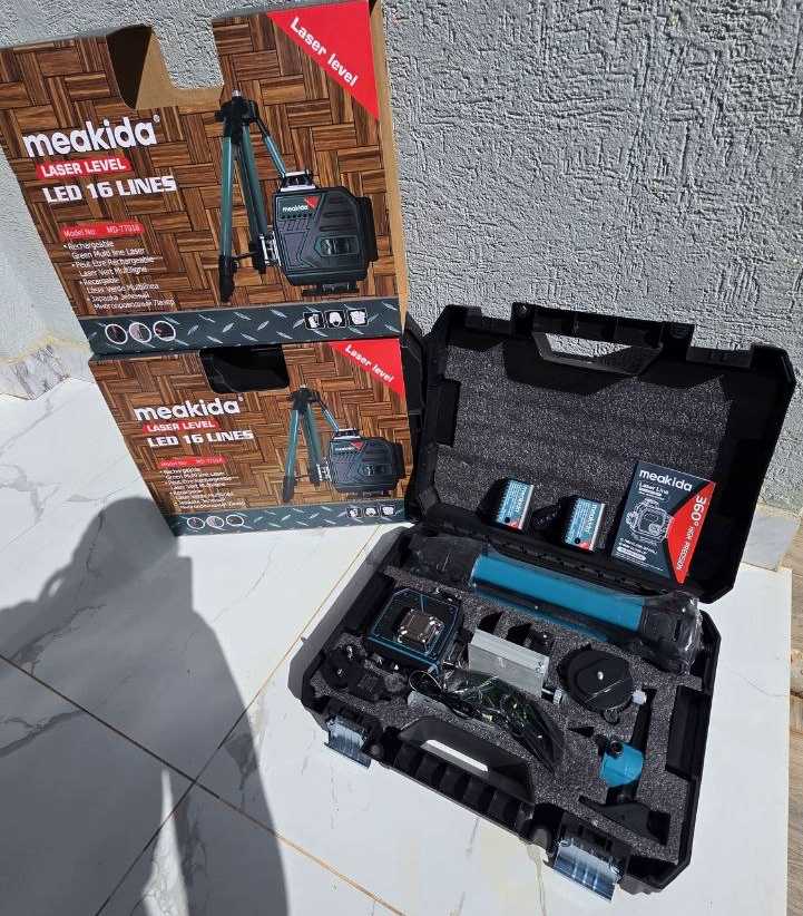 1dd6a9fe-09ae-4753-9303-9c8c31682264 Meakida 16-line laser level set - Image 1