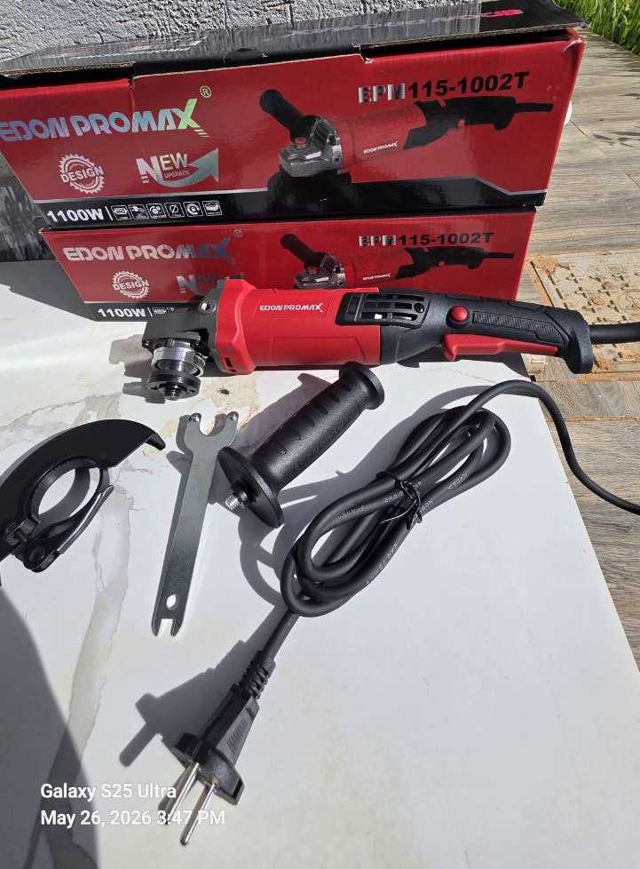 2a50446c-9fc8-4bf1-a945-393f315a23f0 Edon grinder 4" With adjustable speed 1100watts - Image 1