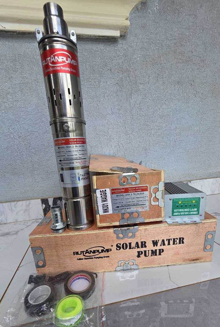 755151ac-8fce-4f32-9cb7-def8185083f5 Rutan solar pump 70m by 275watts Comes with inverter - Image 1