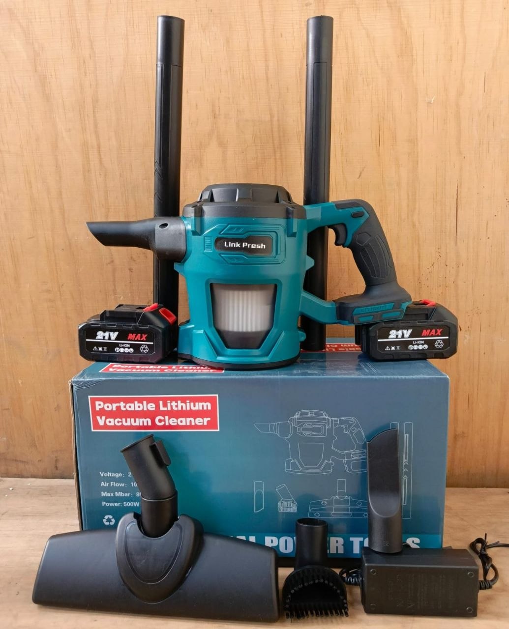 8e3a4281-7213-4cc2-9621-d56cecc20764 21V Cordless Portable Lithium Vacuum Cleaner - Image 1