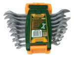 Jadever 8pcs double open end spanner set Size:6-22mm
