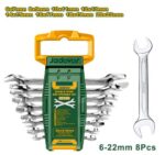 Jadever 8pcs double open end spanner set Size:6-22mm - Image 3
