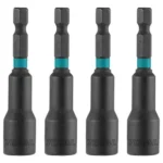 Total 6 Pcs impact magnetic nut set