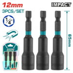 Total 3 Pcs impact magnetic nut set 12mm - Image 3