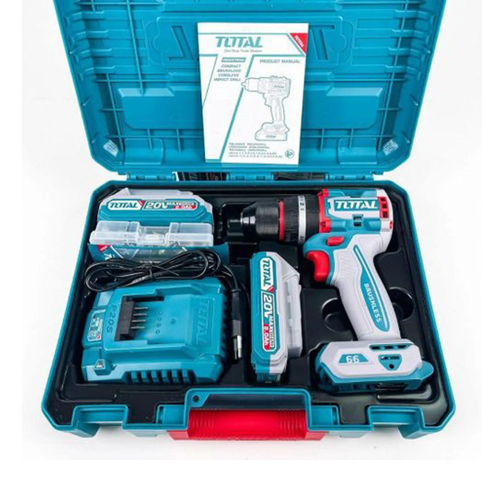 TIDLI20668_1 Total TIDLI20668 Compact Brushless Cordless Impact Drill 66Nm - Image 1