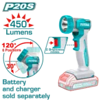 Total TWLI2058 Cordless work lamp 20V - Image 3