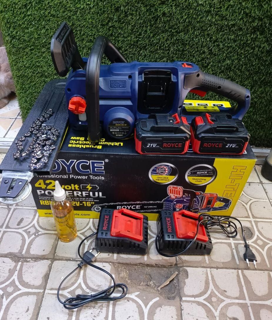 cb69d456-1db4-4640-af30-6bff07ce7f95 Royce 42V cordless electric chainsaw kit - Image 1