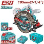 Total TSLI4218512 Cordless circular saw 185mm 42V - Image 2