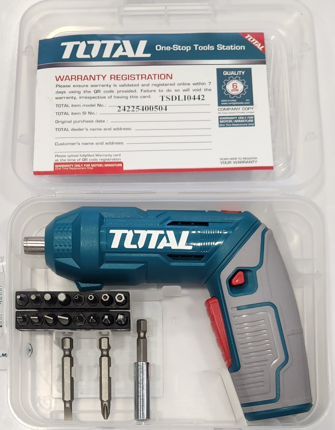 1000970458 Total TSDLI0442 Cordless screwdriver 4V 4NM - Image 1