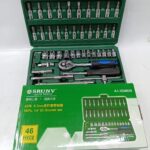 SRUNV 46-Piece 1/4" Drive Socket Set
