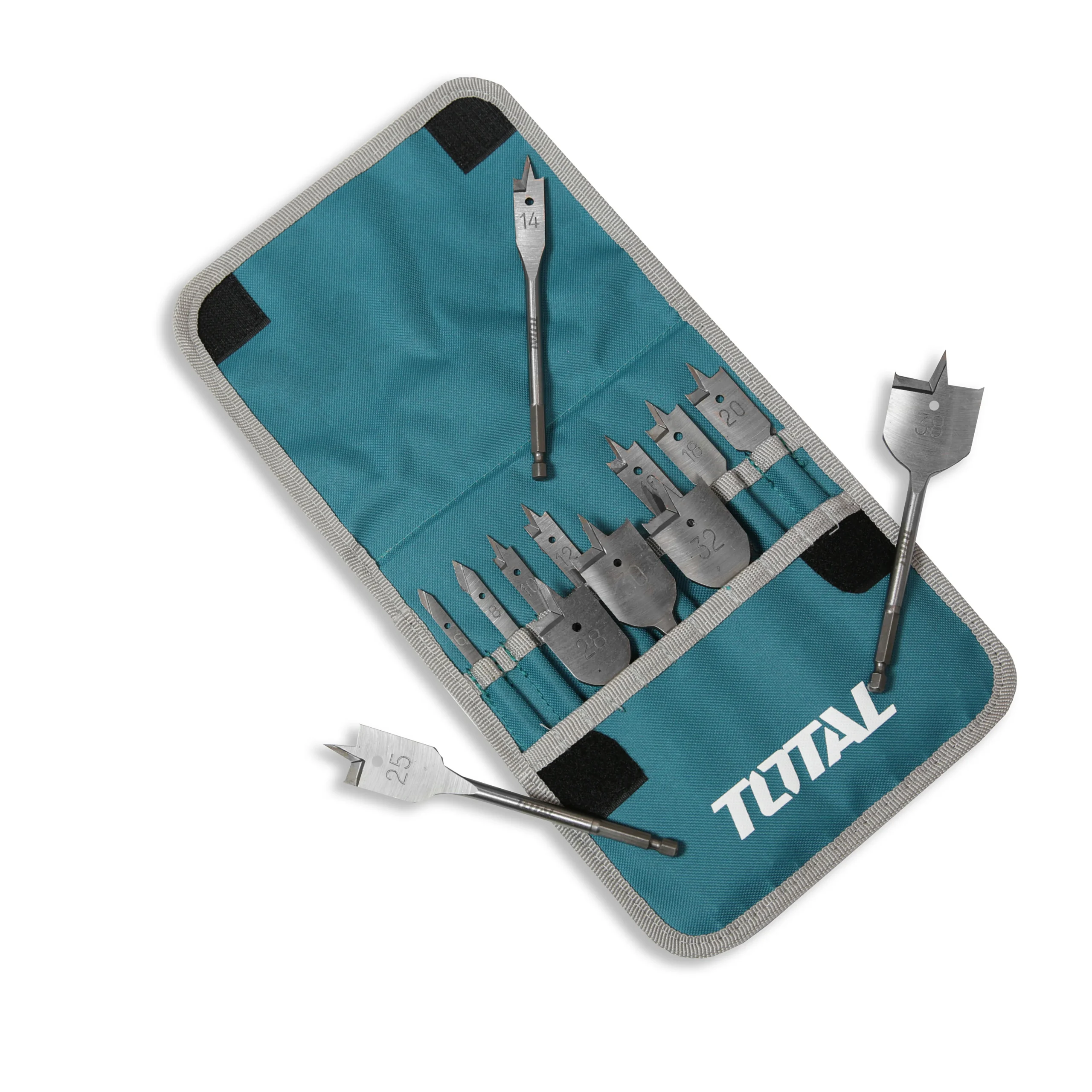 6N6A5409 Total TACSD70131 13 Pcs flat wood drill bits set - Image 1