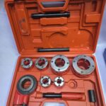 Manual ratcheting pipe threader kit 1/2 to 2"
