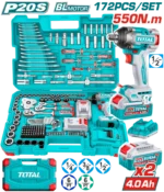 Total THKTHP41728 172 Pcs Cordless impact wrench tools set - Image 2