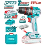 Total TIDLI20558 Compact Brushless Cordless Impact Drill 55Nm - Image 3