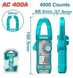 Total TMT762001 Digital AC clamp meter 400A 4000Counts - Image 3
